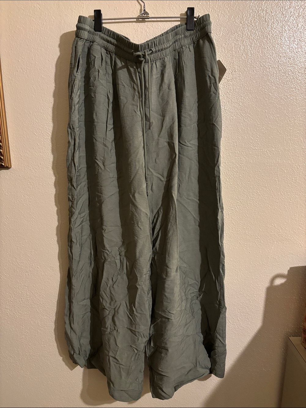 Women’s Olive Green Drawstring Pants
